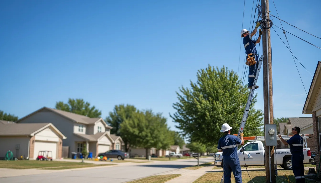 Residential electrician providing installation services in Pittsview, AL